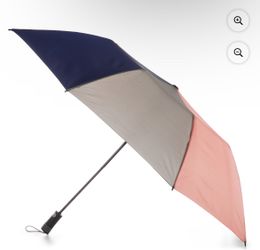 Canopy Golf Umbrella with Sunguard (Navy Blue & Gray & Rose Pink)