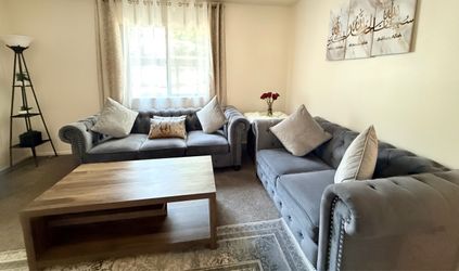 Beautiful Gray Living Room Set – Great Condition
