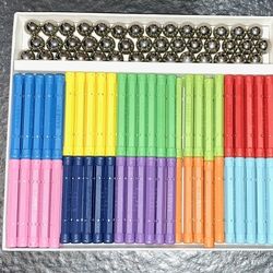 145pcs Magnetic Toys, 2.3" Building Sticks Set for Kids, Magnet Game, 10 Colors