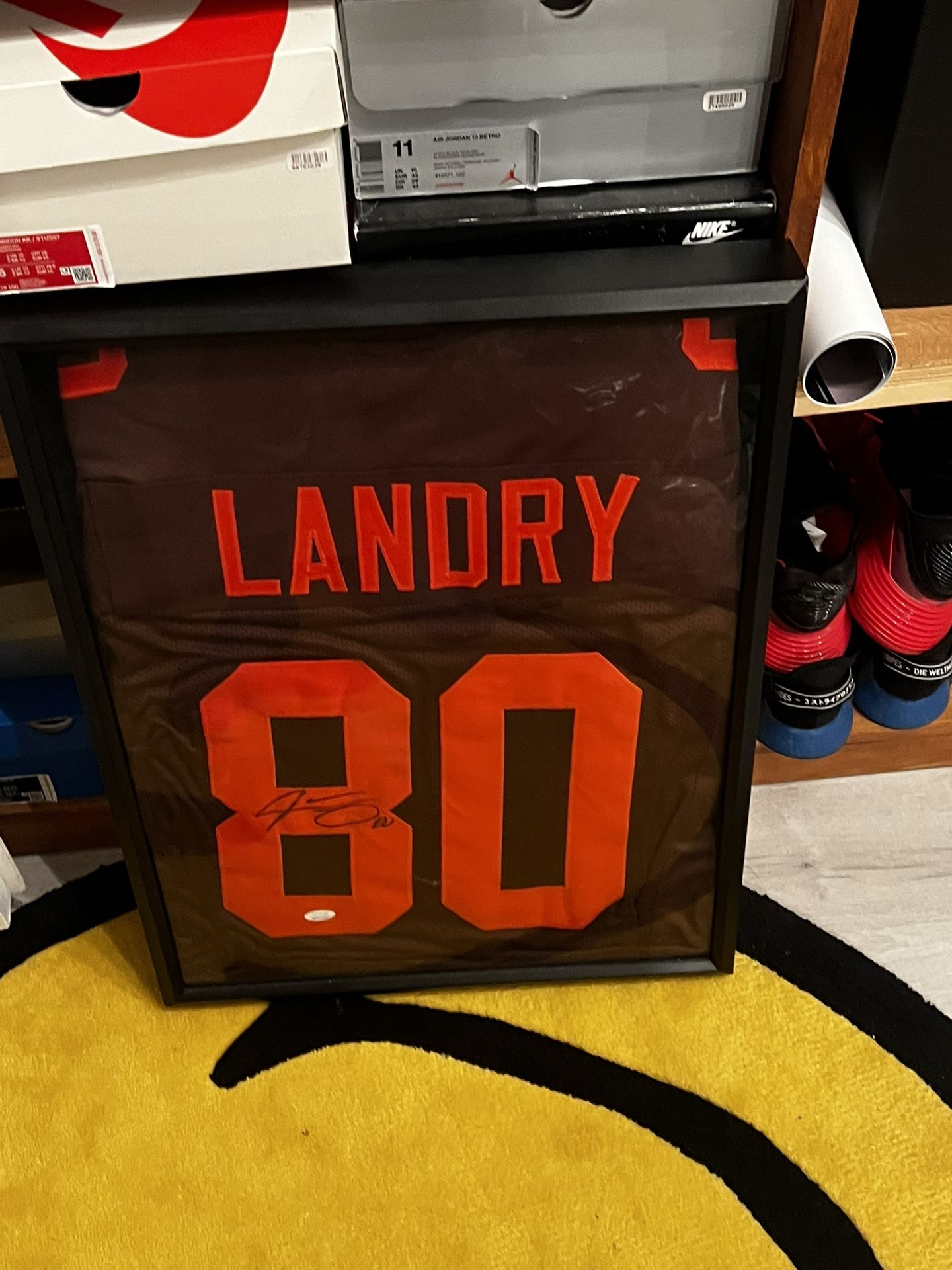 2 Signed NFL Jerseys And Framed 