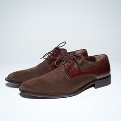 Johnston & Murphy Brown Suede Dress Shoes 10.5