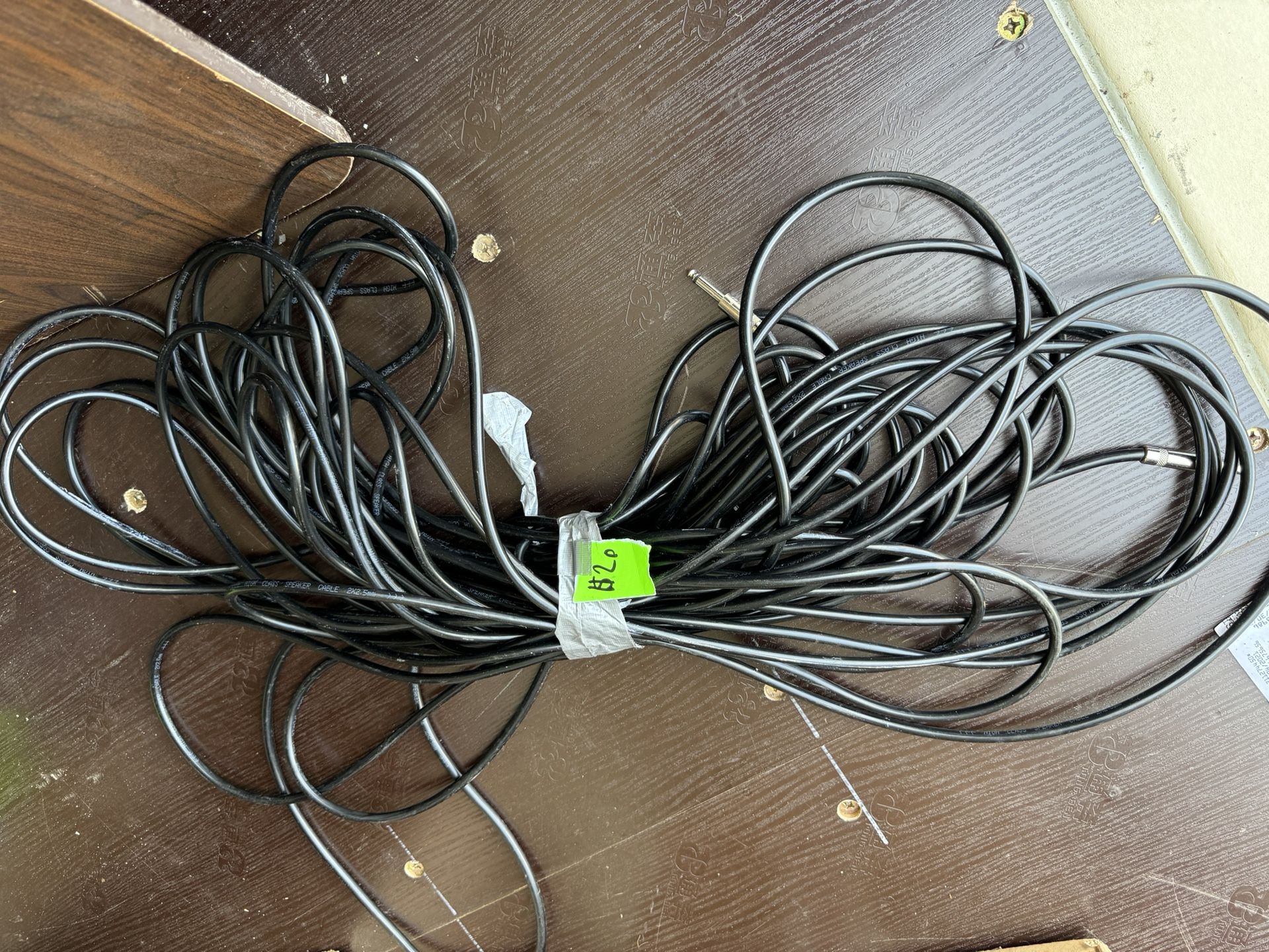 100 Ft Quarter Inch Jack Keyboard Cord