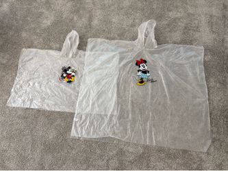 Walt Disney World Mickey & Minnie Clear Rain Poncho’s