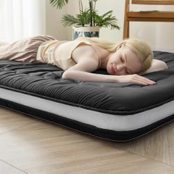 BRAND NEW Japanese Floor Futon Mattress – Twin (39” x 80”) – 4” Thick – Black