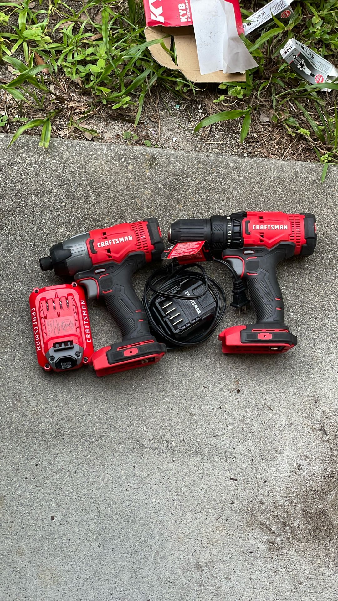 Set of craftsman drills