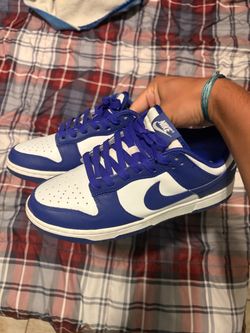 Nike Dunk Low White Blue Sneakers size 8