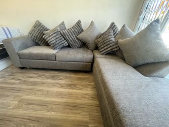 New Luxury Grey Sectional Sofa – Modern, Spacious & Ultra Comfortable ⭐️ Shop with $0 down ⭐️ Same Day Delivery 🚚 ⭐️