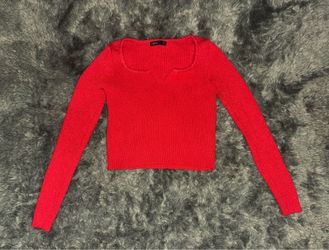SHEIN Orange Long Sleeve Shirt - Medium (USED)