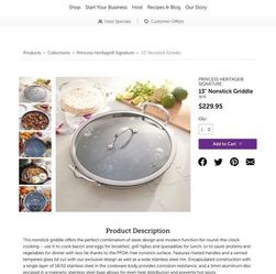 Princess House Non Stick Griddle