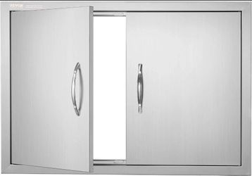 Stainless Steel BBQ Double Door