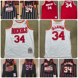 Houston Rockets #34 Olajuwon Jerseys for Men