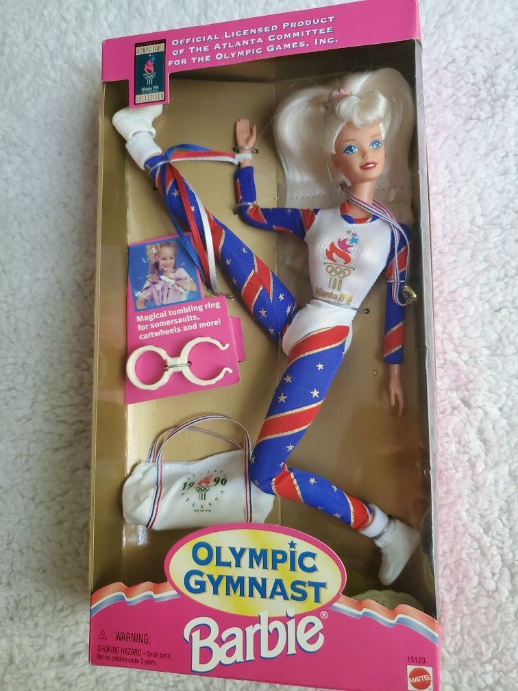 Olympic Gymnast Barbie Doll Gymnastics New In Box NIB