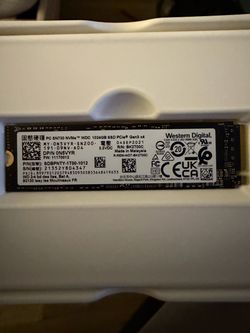 Western Digital 1TB SSD Gen3x4