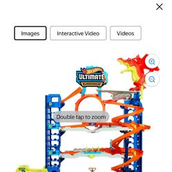 Hot Wheels City Ultimate Garage Playset with 2 Die-Cast Cars, Storage for 50+ Cars Child Age 4-8