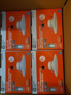 Commercial Electric 5 in. and 6 in. LED Color Changing Recessed Trim with Smart Light Switch (2-Pack)