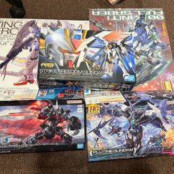 Gundam Model Kits, Never Opened 