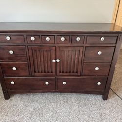 Mission Style Bedroom Set - Bed, Dresser, 2 Nightstands - Priced to Sell ASAP!