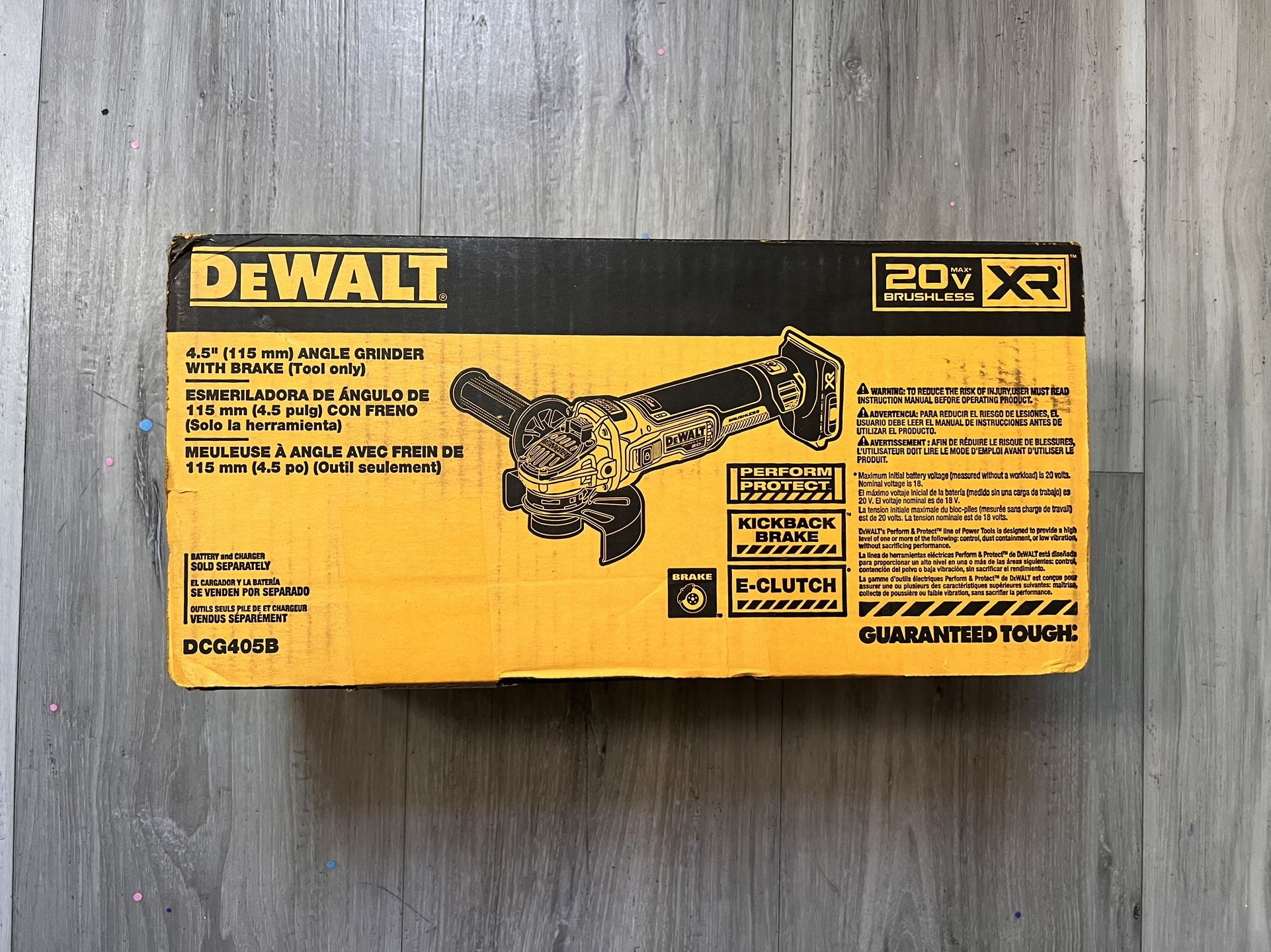 Dewalt 20v XR Grinder With Brake