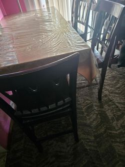Table and 6 chairs