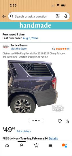 American Flag Decal (Suburban)