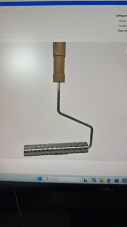 1”x6” WOOD HANDLE ALUMINUM FIBERGLASS RESIN ROLLER