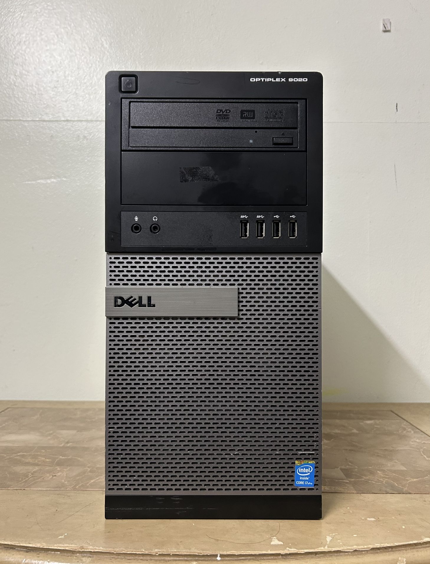 Light Gaming DELL Optiplex 9020 MT Core i7 16GB RAM 500GB SSD 8GB GPU 4 monitor support Windows 11 desktop computer