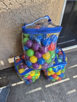 Plastic colored balls for playing