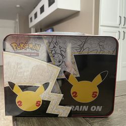 Pokemon Celebrations Factory Sealed Collector Chest Lunch Box 