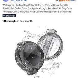 Waterproof AirTags Dog Collar Holder 2 Pack