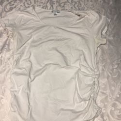 White Maternity Shirt