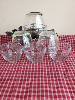 6 pampered chef 3/4 cup prep bowls