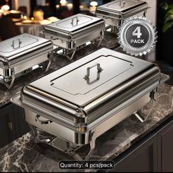 Silver 9QT Chafing buffet set