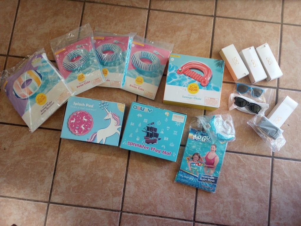 Summer Swimming Pool Items