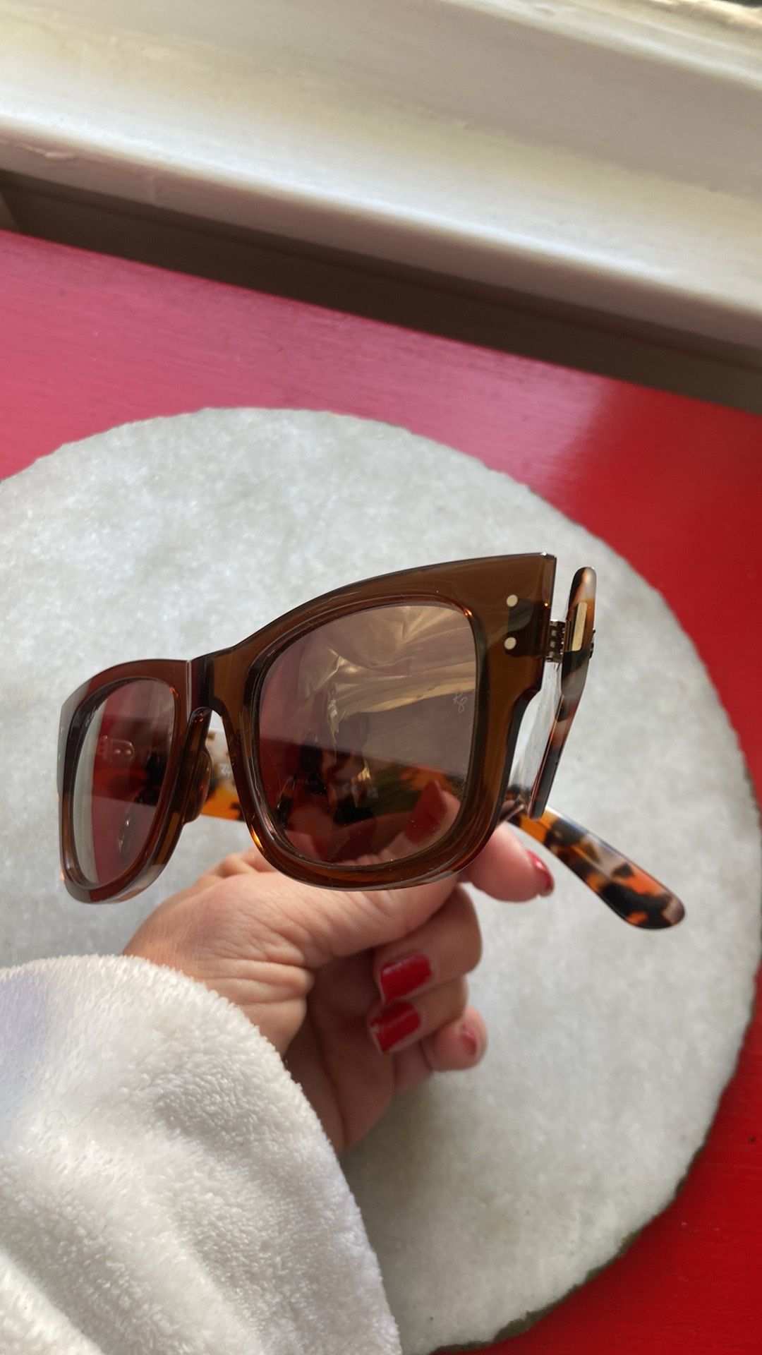 Reflective Tortoiseshell Wayfarers $205 New Rayban Mega Wayfarer