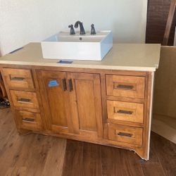 Bathroom Sink And Cabinets