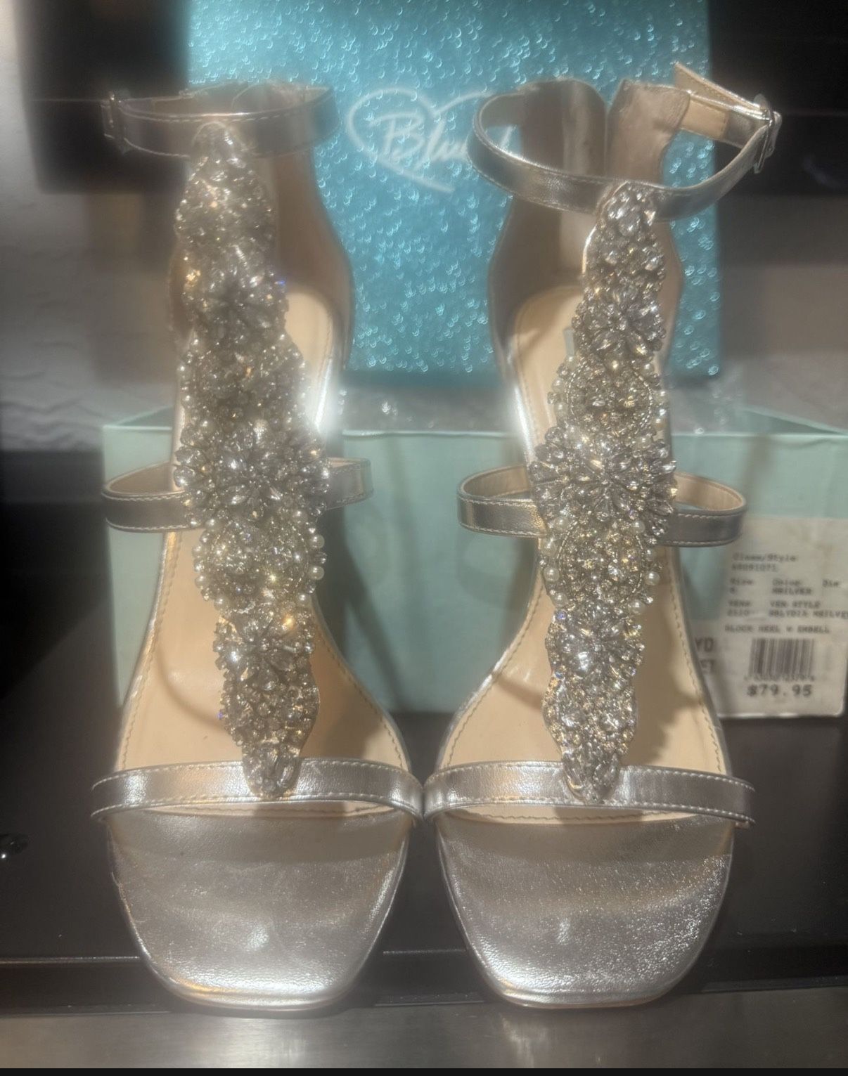 Betsey Johnson (Block Heel W/Embellishment) Size: 8