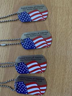 USA dog tags