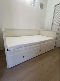 Ikea day bed with two ikea twin mattress