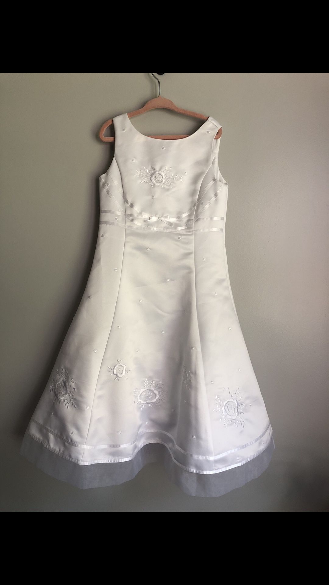 Talbots Kids Gown Flower Girl Wedding Communion Formal Dress