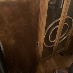 Art Deco Display And And Side Cabinet 