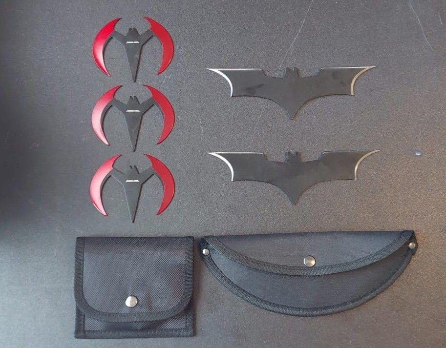 Metal Batarangs With Case