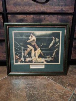 Dempsey & Firpo Framed Boxing Art Print