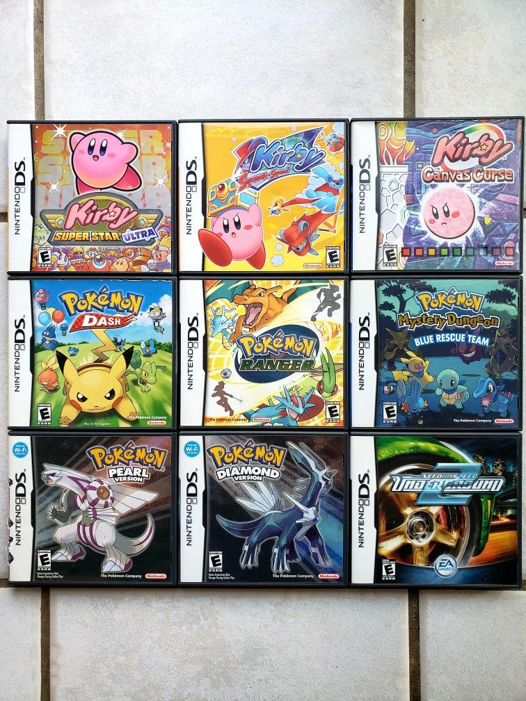 No Games Nintendo Ds Pokemon Cases Manuals