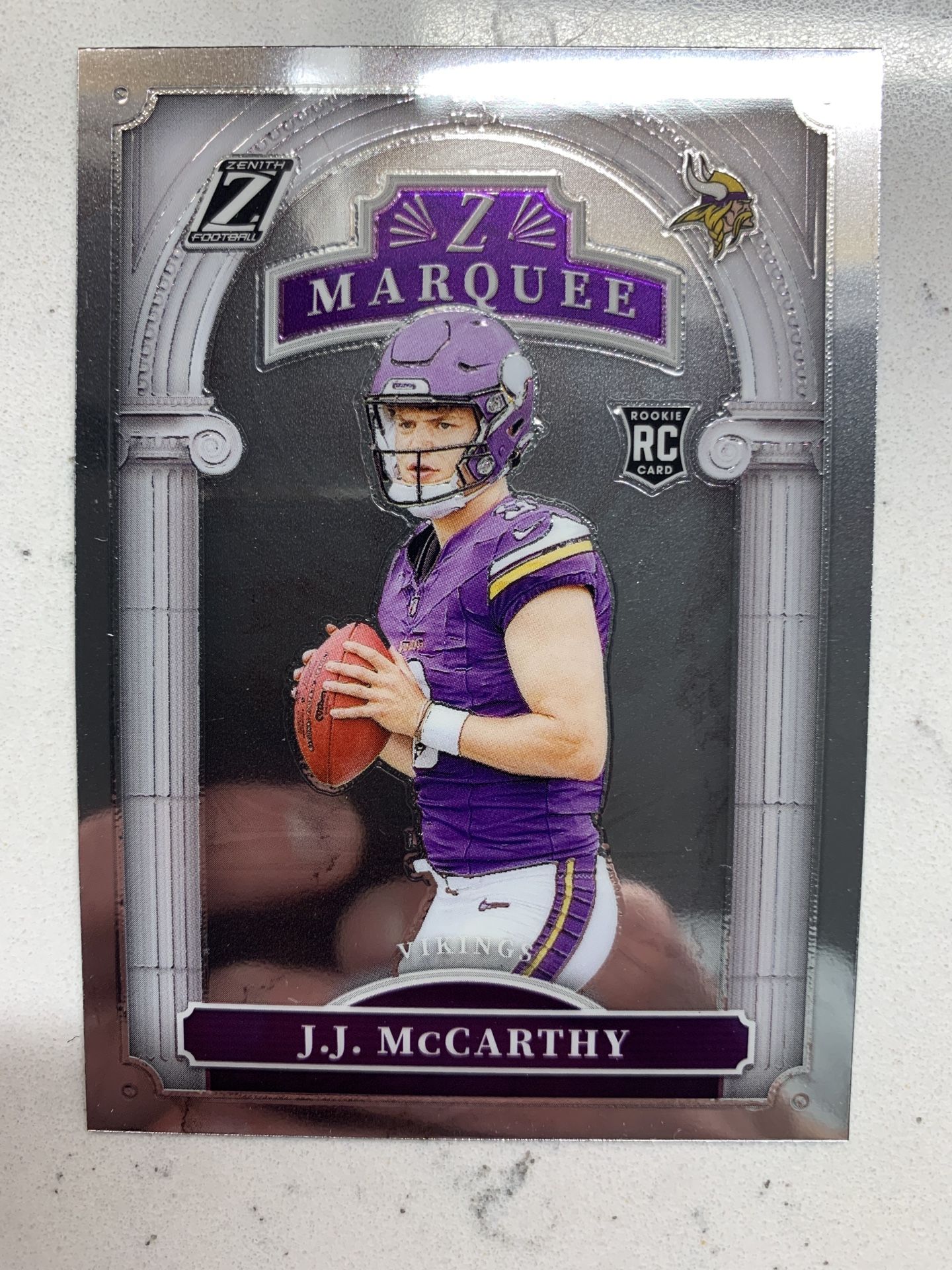 2024 Panini Zenith - J.J. McCarthy (RC) Z Marquee #10 - Minnesota Vikings