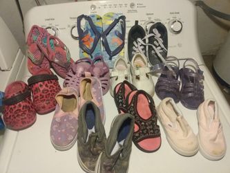 Toddlers Shoes( Girl)  Size 5-9 Used Shoes