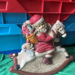 Santa Clause Rocking Decoration 