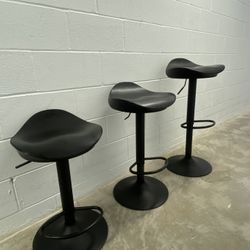 Bar Stools, Black Hight Adjustable 