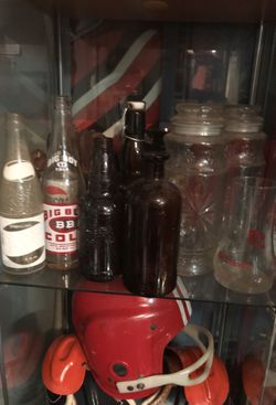 Soda bottles, peanut jars