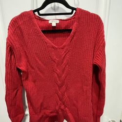 Macy’s Style & Co. Women’s Size Small Red Sweater