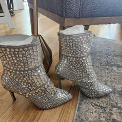 Steve Madden Women's Reflective Rhinstone Shoes Size 8